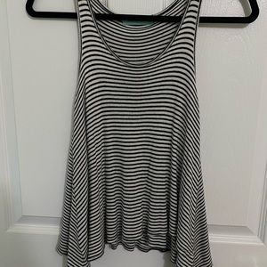Black&White Stripe Flowy Tank. Size S. TTS.
